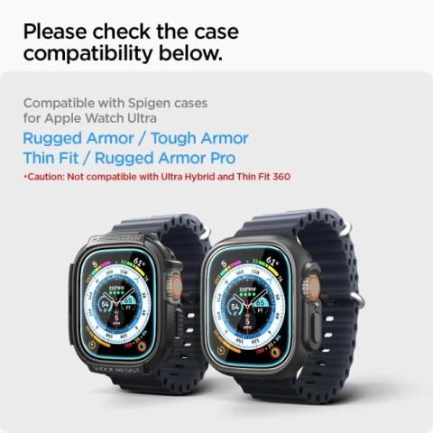 SPIGEN Apple Watch Ultra 49 mm GLAS.tR EZ Fit 1 AGL05556