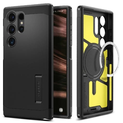 Spigen Tough Armor MagSafe case for Samsung Galaxy S24 Ultra Black 8809971221887