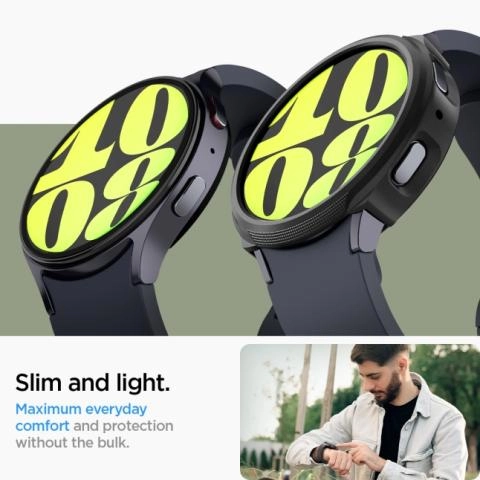 Spigen Liquid Air Case for Samsung Galaxy Watch 7 40mm Matte Black