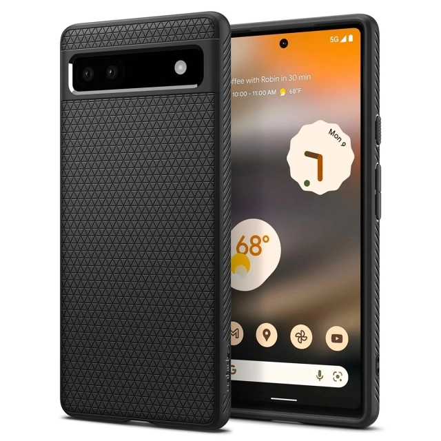Чехол SPIGEN для Pixel 6a - Liquid Air - Черный - ACS04474