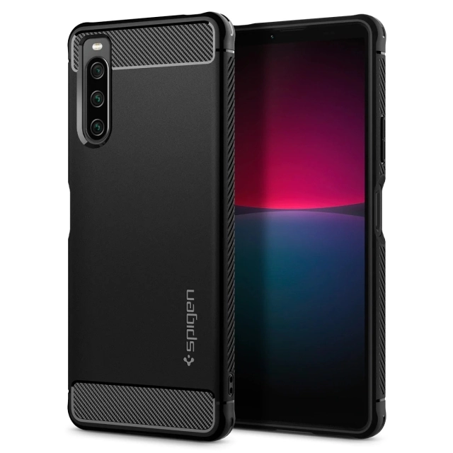 Чехол SPIGEN для Sony Xperia 10 IV - Rugged Armor - Черный - ACS04554