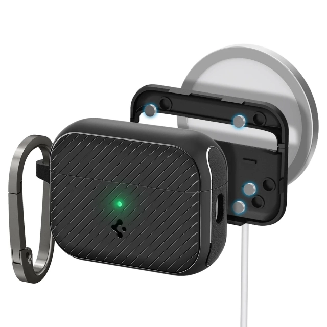 Чехол SPIGEN для AirPods Pro 2 - Mag Armor (MagFit) - Черный - ACS05484