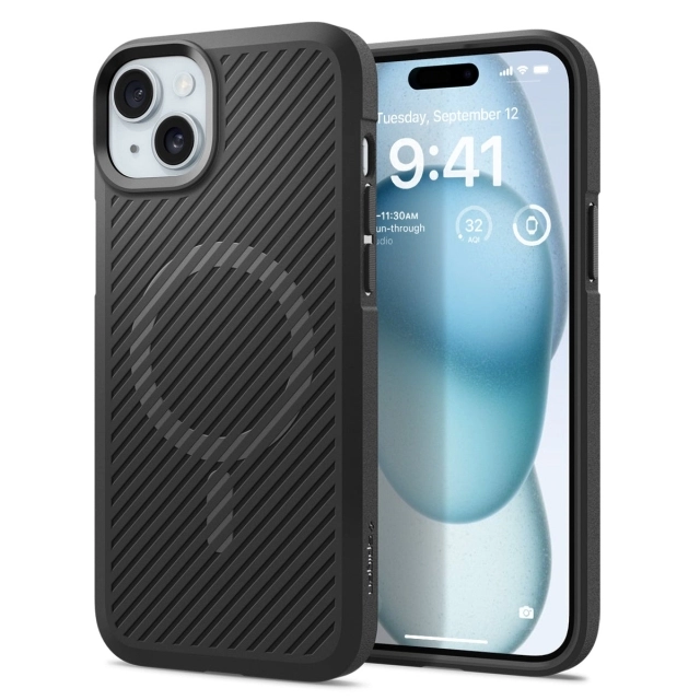 Чехол SPIGEN для iPhone 15 - Core Armor (MagFit) - Черный - ACS06480