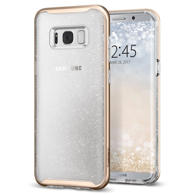 Чехол SPIGEN для Galaxy S8 Plus - Neo Hybrid Crystal Glitter - Золотой кварц - 571CS21658