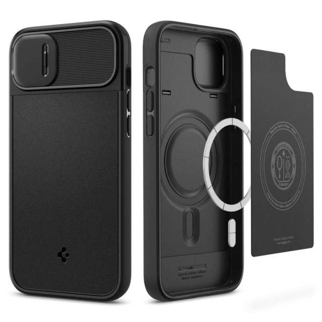Чехол SPIGEN для iPhone 14 - Optik Armor (MagFit) - Черный - ACS05070
