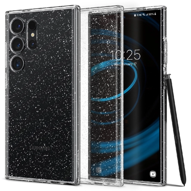 Чехол SPIGEN для Galaxy S24 Ultra - Liquid Crystal Glitter - Прозрачный/Блестки - ACS07285