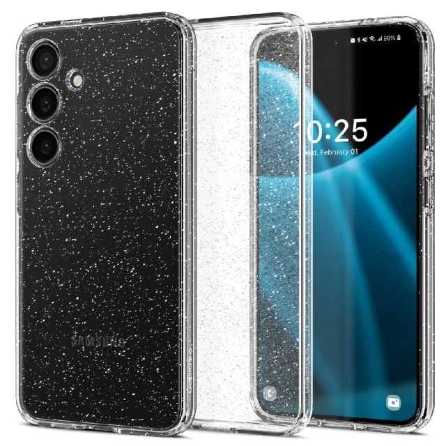Чехол SPIGEN для Galaxy S24 - Liquid Crystal Glitter - Прозрачный/Блестки - ACS07345