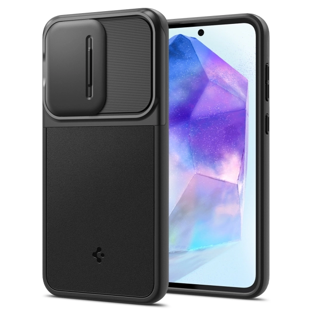 Чехол SPIGEN для Galaxy A55 - Optik Armor - Черный - ACS07535