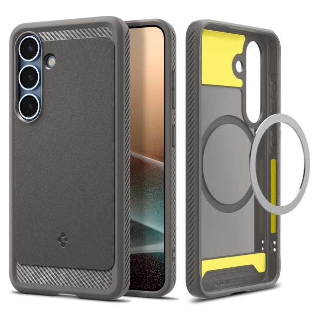 Чехол SPIGEN для Galaxy S25 - Rugged Armor MagSafe - Серый - ACS08999