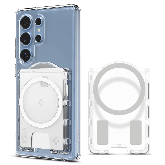 Кардхолдер SPIGEN для Galaxy S25 Series - Ultra Hybrid Wallet MagSafe+ - Прозрачный - AFA09207
