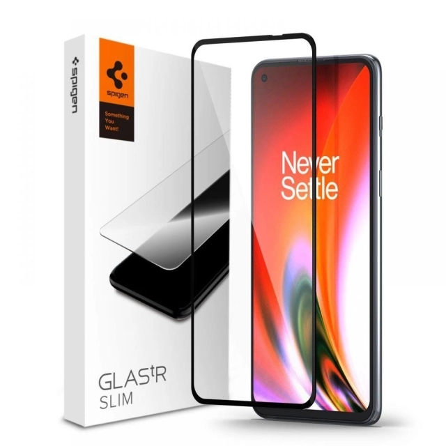 Защитное стекло SPIGEN для OnePlus Nord 2 5G / CE 5G - GLAS.tR Slim HD - Черный - 1 шт - AGL03813