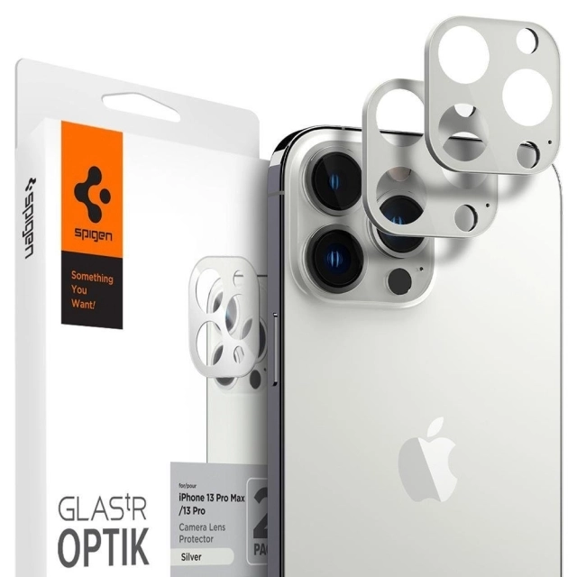Защитное стекло для камеры SPIGEN для iPhone 13 Pro Max / 13 Pro - Optik Lens Protector V2 - Серый - 2 шт - AGL04033