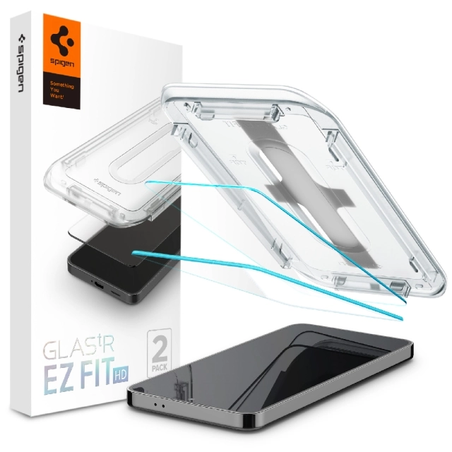 Защитное стекло SPIGEN для Galaxy S24 - Glas.tR EZ Fit HD - Прозрачный - 2 шт - AGL07440