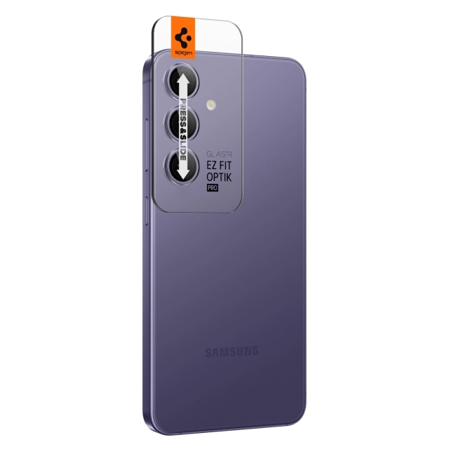 Защитное стекло для камеры SPIGEN для Galaxy S24 - Glas.tR EZ Fit Optik Pro - Фиолетовый - 2 шт - AGL07443