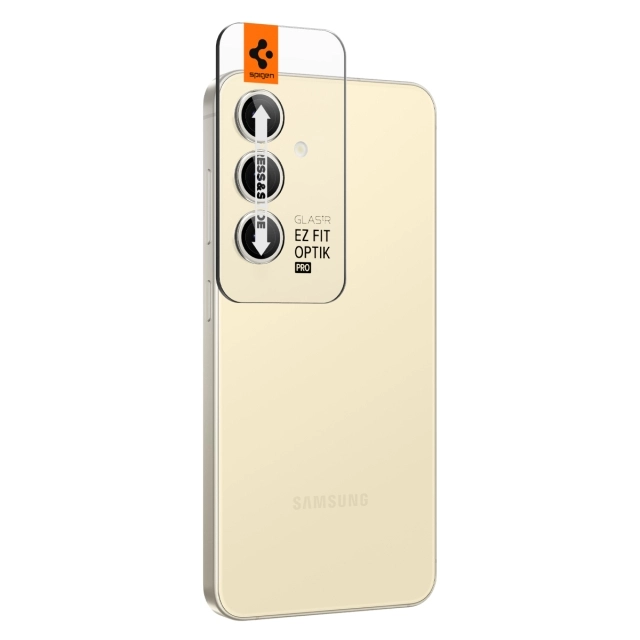 Защитное стекло для камеры SPIGEN для Galaxy S24 - Glas.tR EZ Fit Optik Pro - Желтый - 2 шт - AGL07444