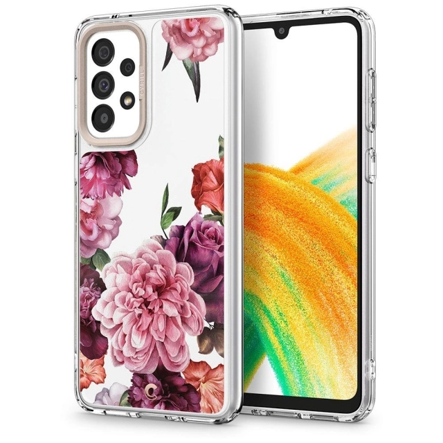 Чехол SPIGEN Cyrill для Galaxy A33 5G - Cecile - Прозрачный Цветы - ACS04472