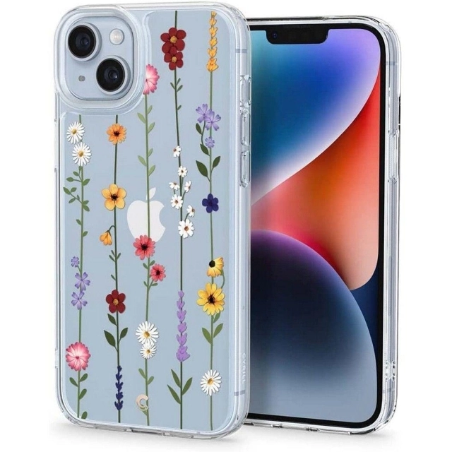 Чехол SPIGEN Cyrill для iPhone 14 Plus - Cecile - Прозрачный Цветы - ACS04941