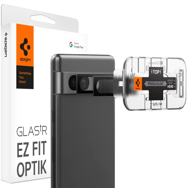 Защитное стекло для камеры SPIGEN для Pixel 7a- Optik Lens Protector - Черный - 2 шт - AGL05970