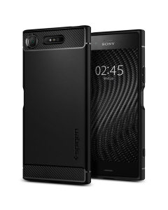 Прочный чехол Spigen для Sony Xperia XZ1 - Rugged Armor - Черный - G11CS22411
