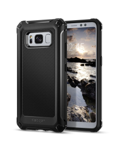 Прочный чехол Spigen для Galaxy S8 Active - Rugged Armor Extra - Черный - 586CS21828