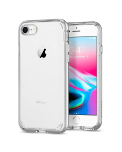 Прозрачный чехол Spigen для iPhone SE (2022/2020)/8/7 - Neo Hybrid Crystal 2 - Серебристый - 054CS22365
