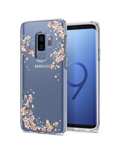 Чехол-капсула Spigen для Galaxy S9 Plus - Liquid Crystal Blossom - Прозрачный (природа) - 593CS22915