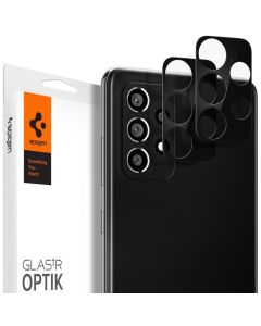 Защитное стекло для камеры Spigen для Galaxy A72 - Glas.tR Optik Lens - 2 шт - Черный - AGL02955