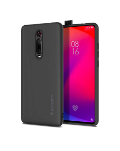Силиконовый чехол Spigen для Xiaomi Mi 9T / 9T Pro / Redmi Mi K20 / K20 Pro - Silicone Fit - Черный - S53CS27419