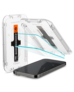 Защитное стекло Spigen для iPhone 14 Pro Max - EZ FIT GLAS.tR (Sensor Protection) - Прозрачный - 2 шт - AGL05202