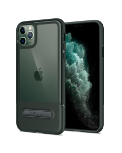 Чехол с подставкой Spigen для iPhone 11 Pro - Slim Armor Essential S - Зелёный - ACS00631