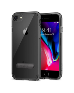 Гибридный чехол с подставкой Spigen для iPhone SE (2022/2020)/8/7 - Ultra Hybrid S - Черный Оникс - 054CS22212