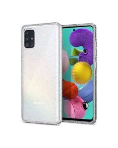 Чехол-капсула Spigen для Galaxy A51 - Liquid Crystal Glitter - Кристально-прозрачный - ACS00932