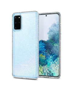Чехол-капсула Spigen для Galaxy S20 Plus - Liquid Crystal Glitter - Прозрачный кварц - ACS00752
