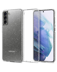 Чехол-капсула Spigen для Galaxy S21 Plus - Liquid Crystal Glitter - Кристальный Кварц - ACS02384