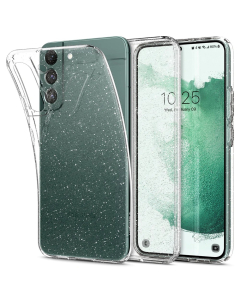Чехол-капсула Spigen для Galaxy S22 Plus - Liquid Crystal Glitter - Прозрачный кварц - ACS03951