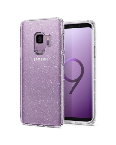 Чехол-капсула Spigen для Galaxy S9 - Liquid Crystal Glitter - Прозрачный кварц - 592CS22831