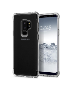 Прочный чехол Spigen для Galaxy S9 Plus - Rugged Crystal - Кристально-прозрачный - 593CS22922