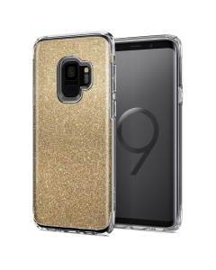 Защитный чехол Spigen для Galaxy S9 - Slim Armor Crystal Glitter - Золотой кварц - 592CS22885