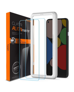 Защитное стекло Spigen для Google Pixel 4a (5G) - AlignMaster GLAS.tR - 2 шт - Прозрачный - AGL02044