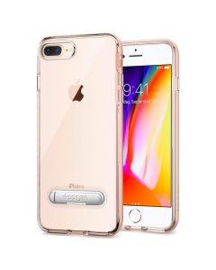 Чехол с подставкой Spigen для iPhone 7 Plus / 8 Plus - Crystal Hybrid - Красное золото - 055CS22576