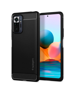 Чехол Spigen для Redmi Note 10 Pro - Rugged Armor - Черный - ACS02844