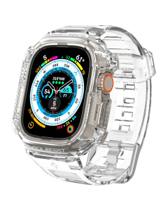 Чехол с ремешком Spigen для Apple Watch Ultra (49 mm) - Rugged Armor Pro - Прозрачный - ACS05461