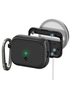 Чехол Spigen для AirPods Pro 2 - Mag Armor (MagFit) - Черный - ACS05484