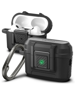 Чехол Spigen для AirPods Pro 2 - Lock Fit - Черный - ACS05485