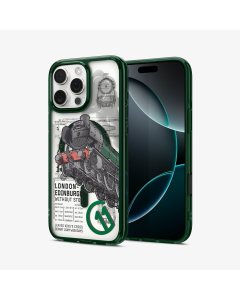 Чехол Spigen для iPhone 16 Pro Max - c11 Ultra Hybrid T (MagSafe) - Прозрачный/Зеленый - ACS09810