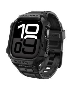 Чехол с ремешком Spigen для Apple Watch 11 (42 mm) - Rugged Armor Pro 2 - Черный - ACS10494