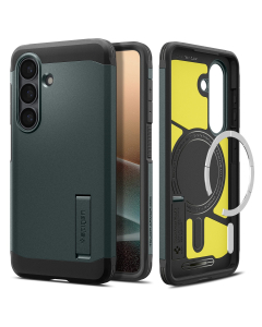 Чехол Spigen для Galaxy S26 Plus - Tough Armor (MagSafe) - Зеленый - ACS10715