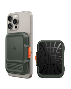 Картхолдер Spigen для iPhone MagSafe - Lock Fit Wallet - Зеленый Хаки - AFA08528