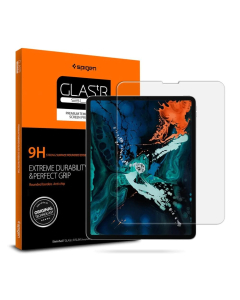 Защитное стекло Spigen для iPad Pro 12.9 (2022/2021/2020/2018) - GLAS.tR EZ Fit Slim V2 - Прозрачный - 1 шт - AGL01861