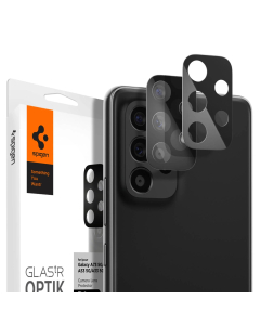 Защитное стекло для камеры Spigen для Galaxy A73 5G / A53 5G / A33 5G - Optik Lens Protector - Черный - 2 шт - AGL04307